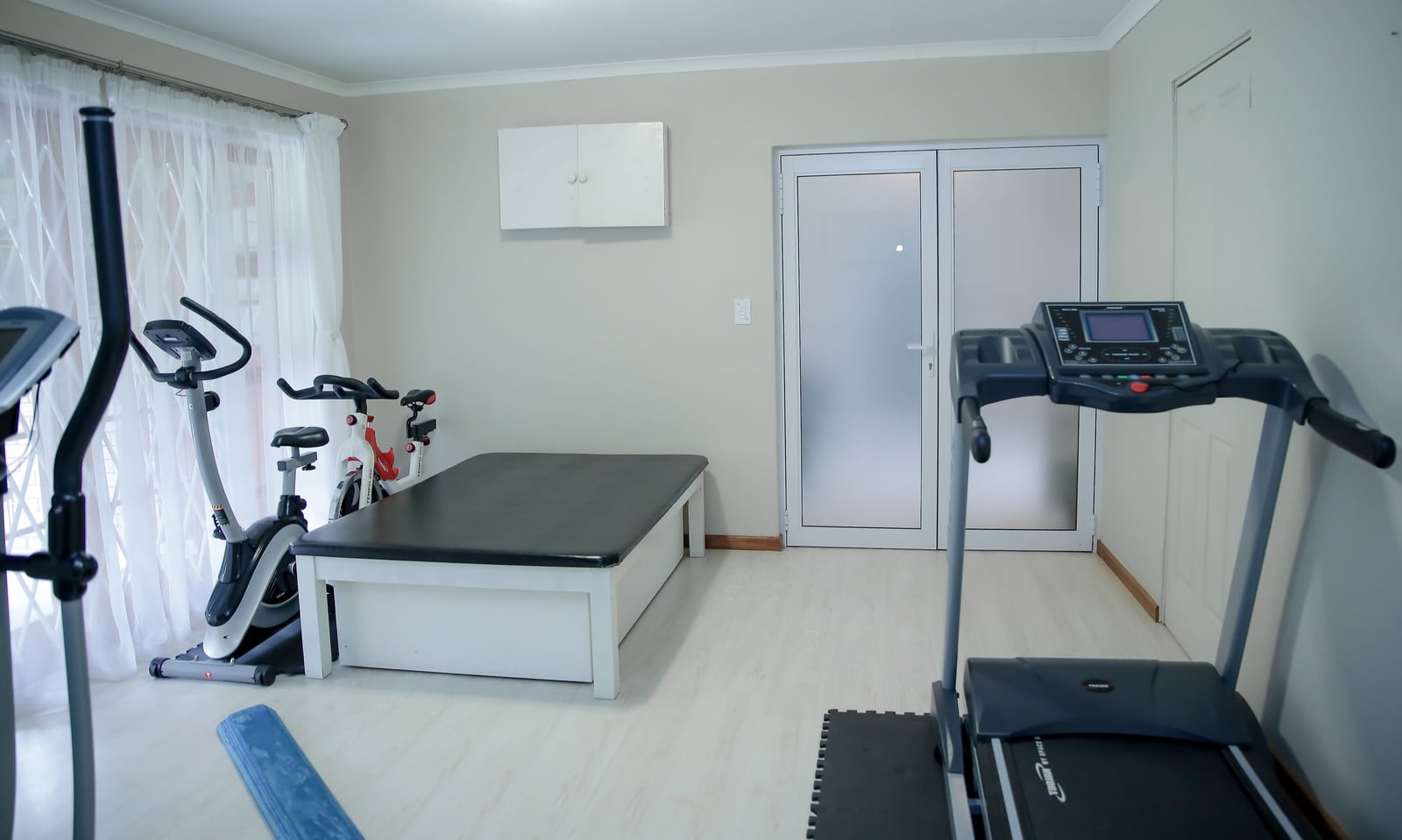 Physiotherapy treatment area.